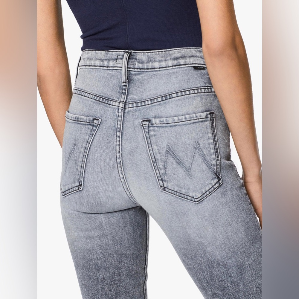 MOTHER Jeans The Swooner Ankle Zip in Static size 25